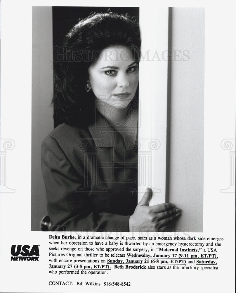 1996 Press Photo Delta Burke in &quot;Maternal Instincts&quot; - Historic Images