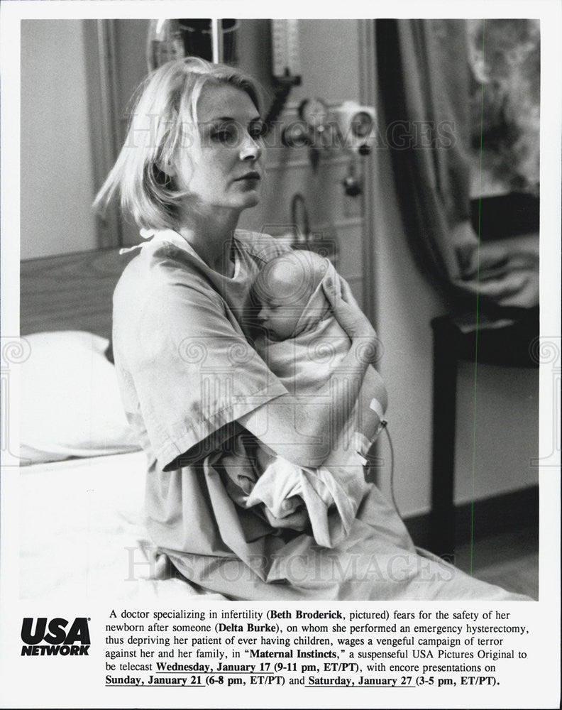 1996 Press Photo Beth Broderick in &quot;Maternal Instincts&quot; - Historic Images