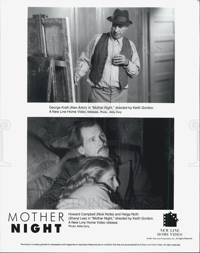 1996 Press PhotoAlan Arkin &amp; Nick Nolte in &quot;Mother Night&quot; - Historic Images