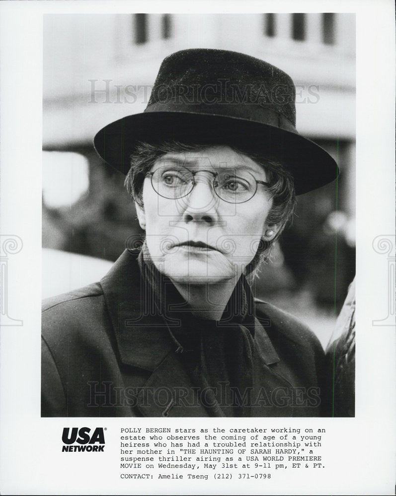 1989 Press Photo Polly Bergen, starring in &quot;The Haunting of Sarah Hardy&quot; - Historic Images