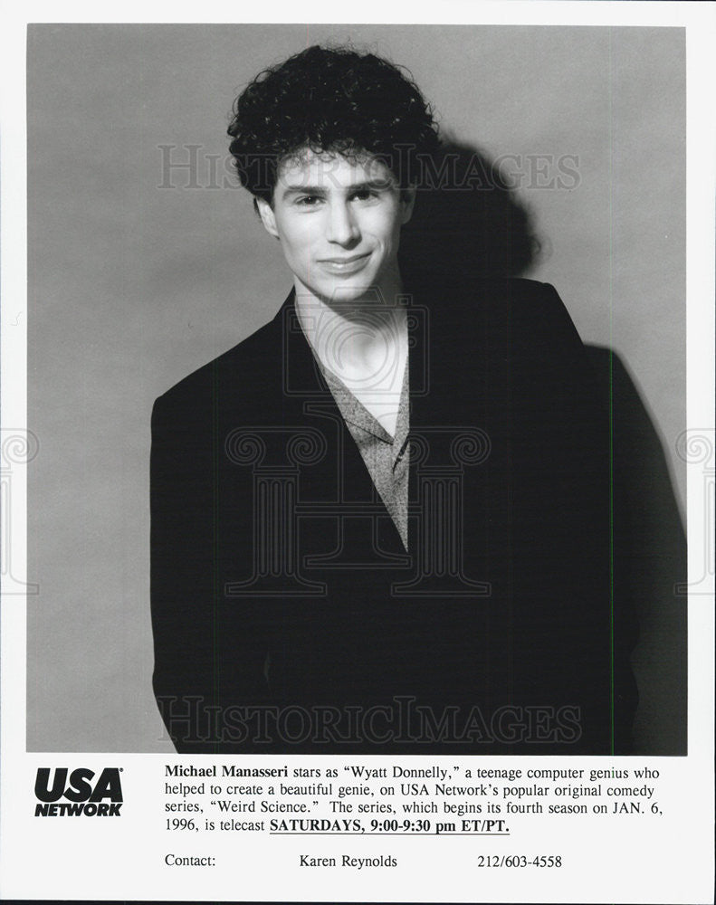 1996 Press Photo Actor Michael Manasseri comedy series Weird Science - Historic Images