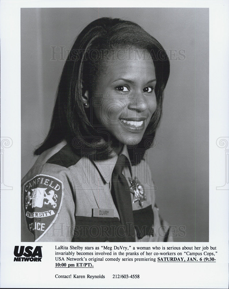 1995 Press Photo LaRita Shelby on "Campus Cops" - Historic Images