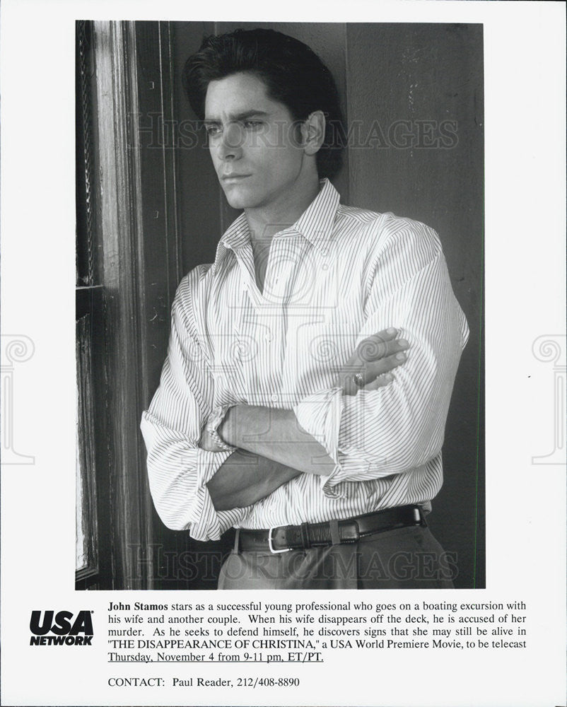 1993 Press Photo John Stamos in &quot;The Disappearance of Christina&quot; - Historic Images