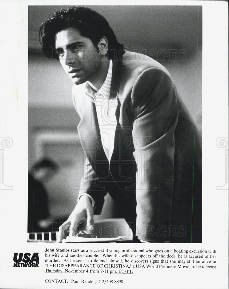 1993 Press Photo John Stamos in &quot;The Disappearance of Christina&quot; - Historic Images