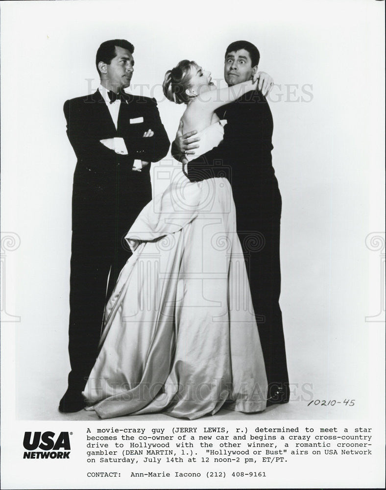 1956 Press Photo stars of "Hollywood or Bust" - Historic Images