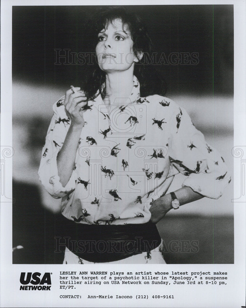 1986 Press Photo Lesley Ann Warren in "Apology" - Historic Images