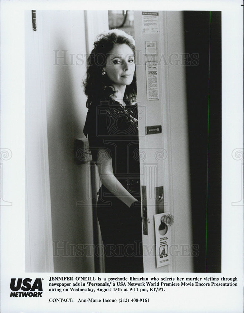 1990 Press Photo Jennifer O'Neill in "Personals" - Historic Images