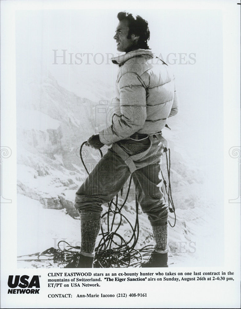 1975 Press Photo Clint Eastwood in &quot;The Eiger Sanction&quot; - Historic Images