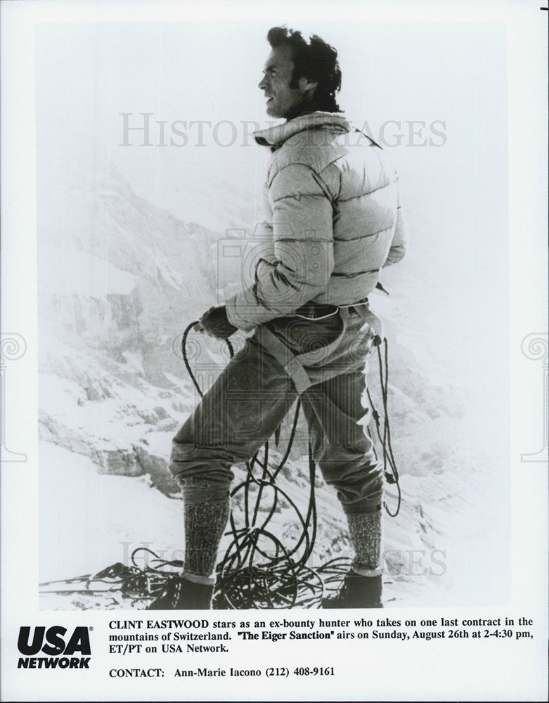 1975 Press Photo Clint Eastwood in "The Eiger Sanction" - Historic Images