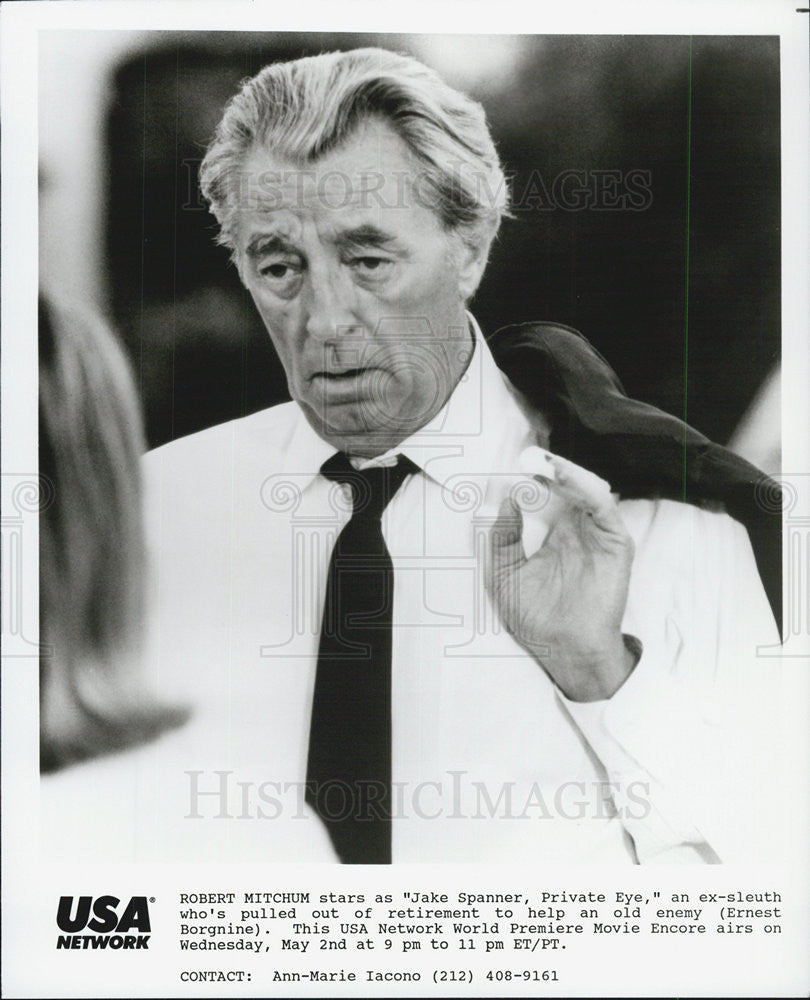 Press Photo Jake Spanner Private Eye Actor USA Network Movie - Historic Images