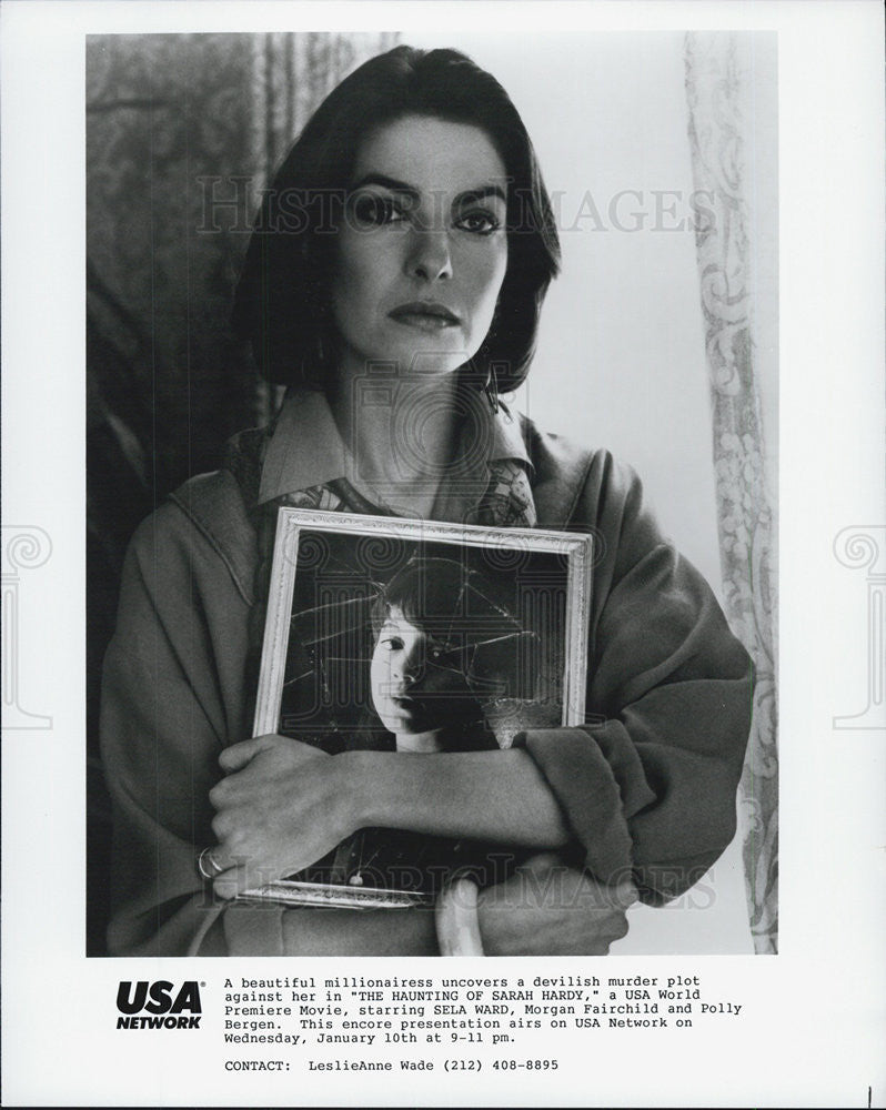 1989 Press Photo Sela Ward in "The Haunting of Sarah Hardy" - Historic Images