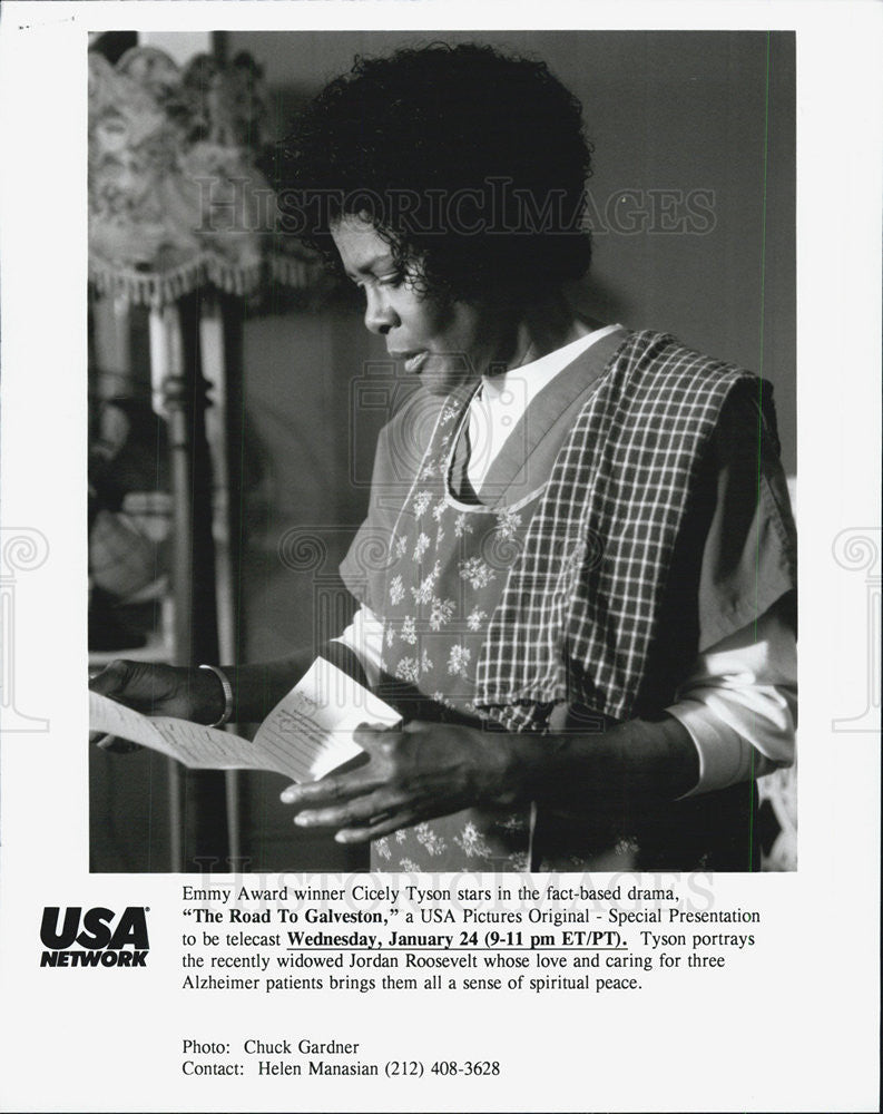 1996 Press Photo Cicely Tyson in  &quot;The Road to Galveston&quot; - Historic Images