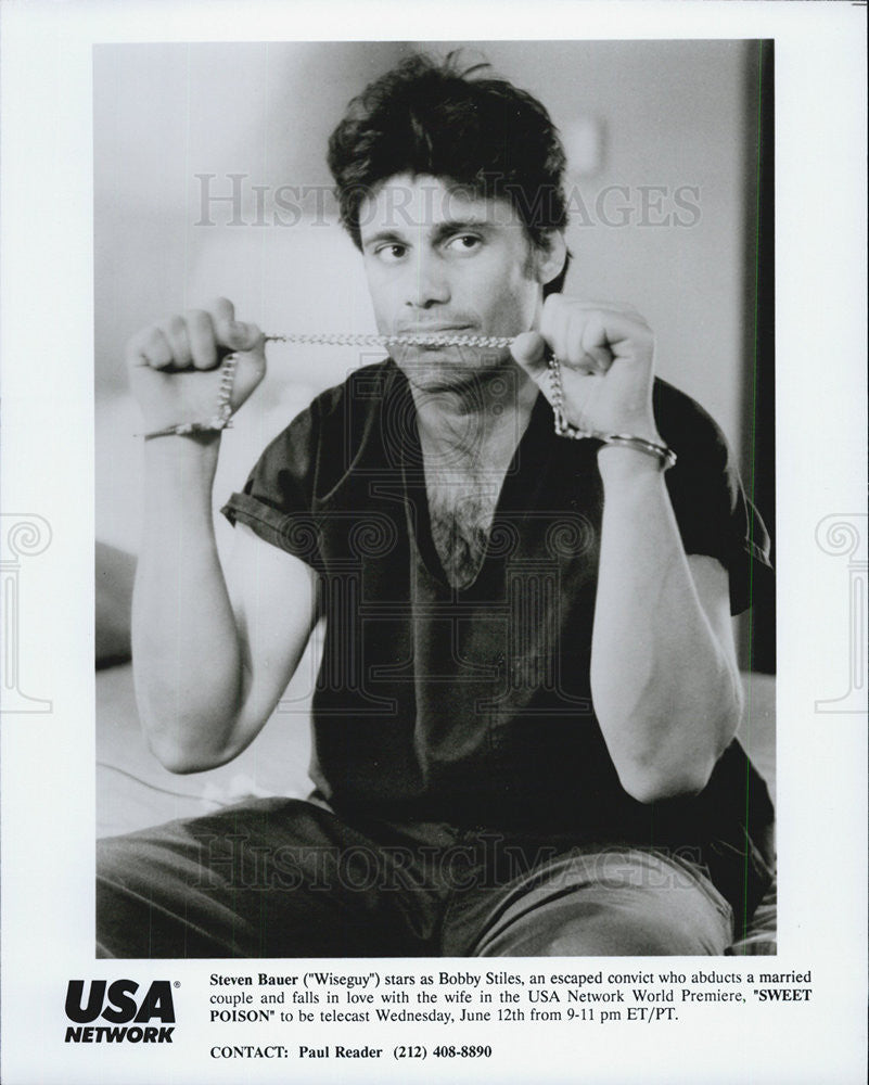 1991 Press Photo Sweet Poison Steven Bauer - Historic Images