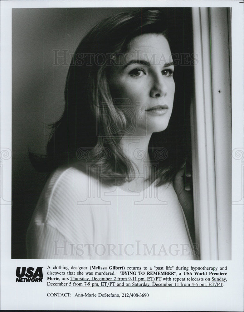 1993 Press Photo Melissa Gilbert in &quot;Dying to Remember&quot; - Historic Images