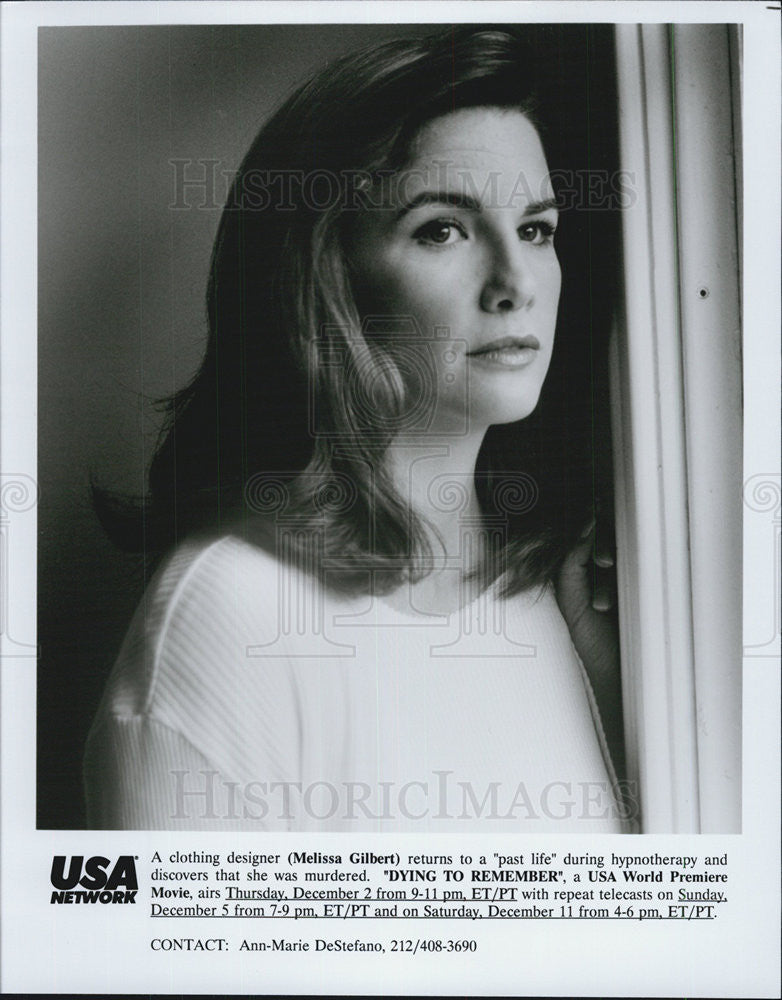 1993 Press Photo Melissa Gilbert in "Dying to Remember" - Historic Images