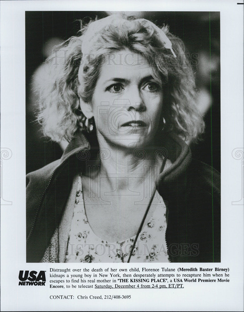 1990 Press Photo Meredith Baxter Birney in &quot;The Kissing Place&quot; - Historic Images