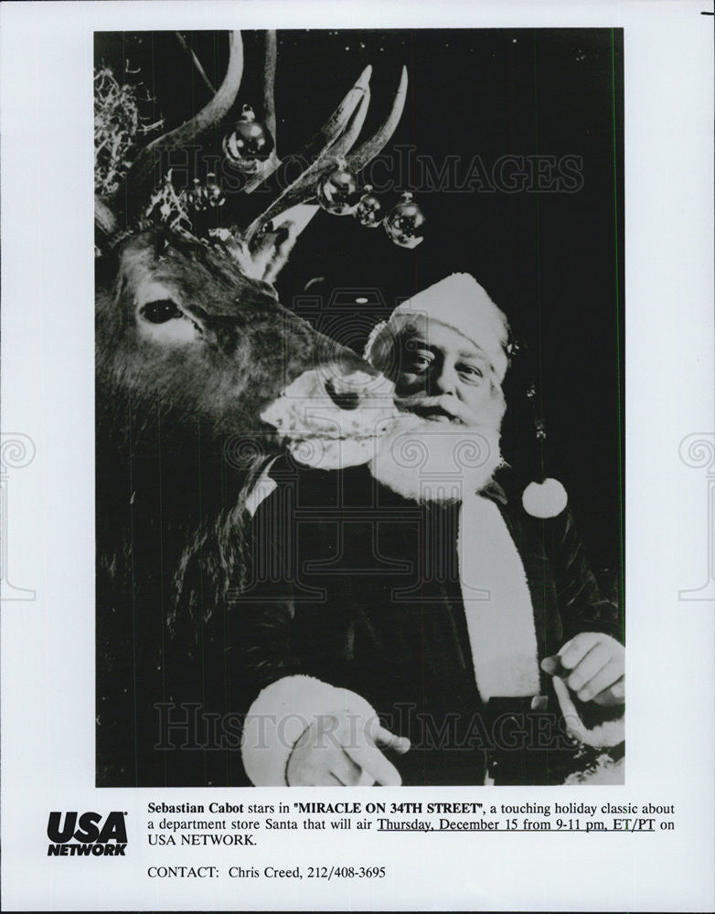 1973 Press Photo Miracle on 34th Street Sebastian Cabot - Historic Images