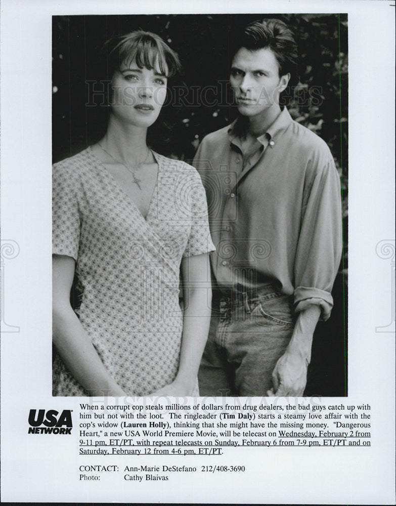 1994 Press Photo Dangerous Heart Tim Dally Lauren Holly - Historic Images