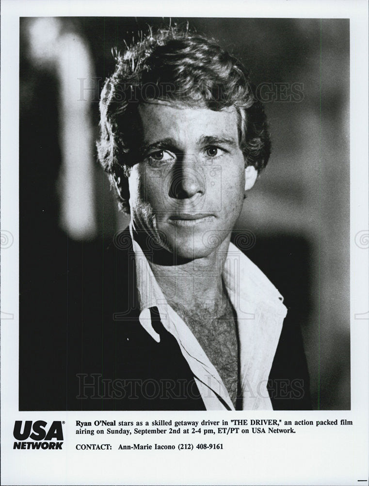 1978 Press Photo Ryan O&#39;Neal in &quot;The Driver&quot; - Historic Images
