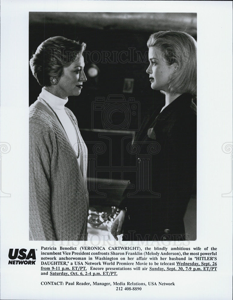 1990 Press Photo Hitler&#39;s Daughter Veronica Cartwright Melody Anderson - Historic Images