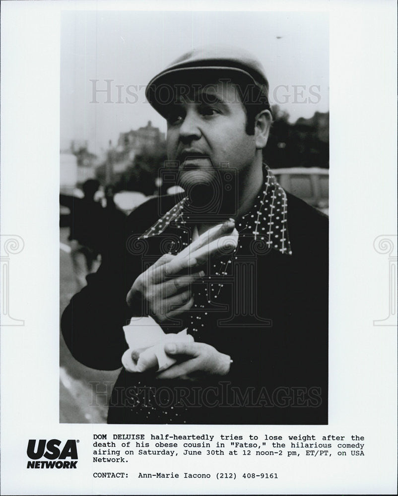 1980 Press Photo Fatso Dom Deluise - Historic Images