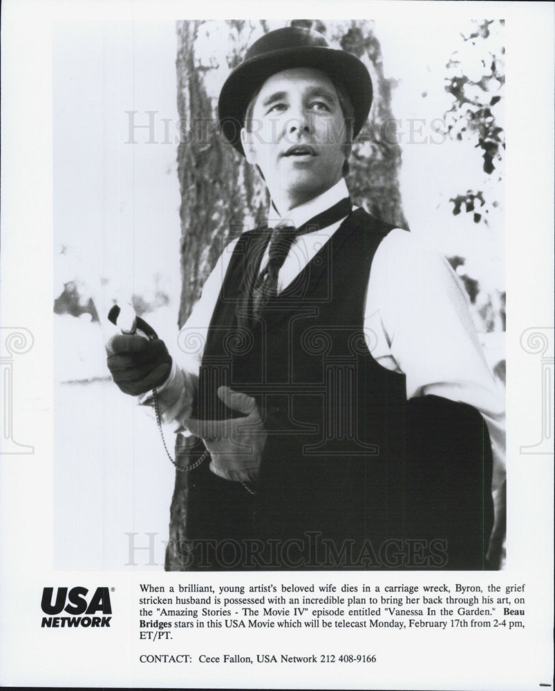 1985 Press Photo Beau Bridges, episode of &quot;Amazing Stories&quot; - Historic Images