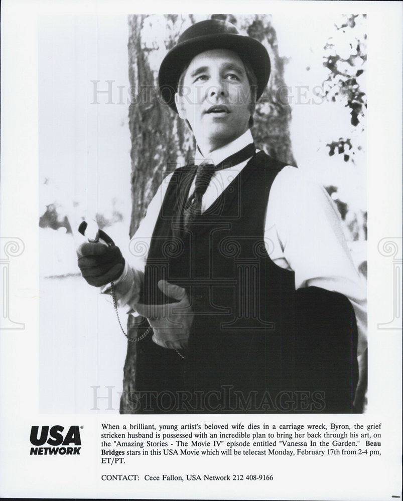 1985 Press Photo Beau Bridges, episode of "Amazing Stories" - Historic Images