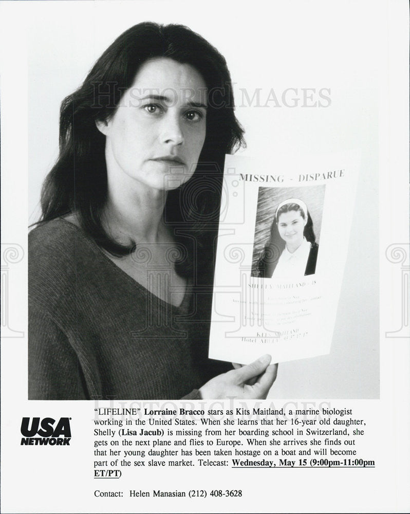 1997 Press Photo Lorraine Bracco in "Lifeline" - Historic Images