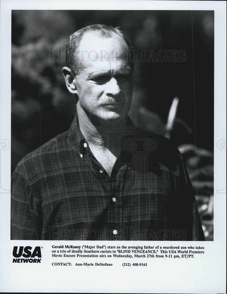 1990 Press Photo Gerald McRaney in "Blind Vengeance" - Historic Images