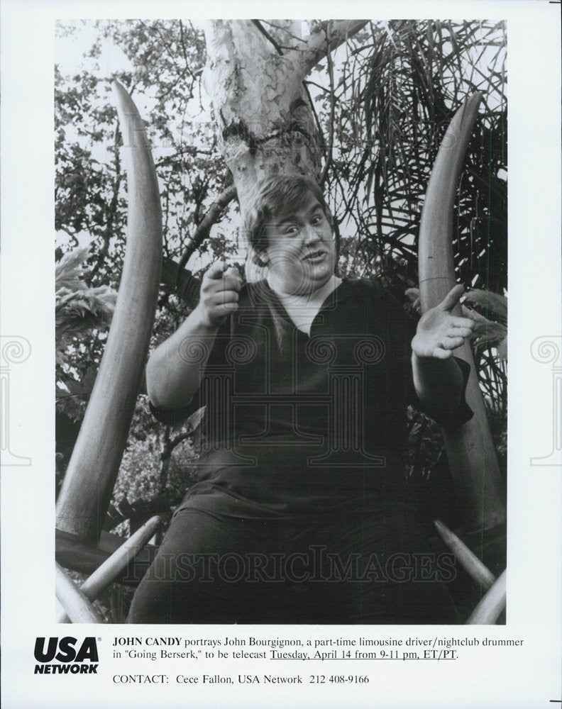 John Candy in Going Beserk 1983 vintage promo photo print