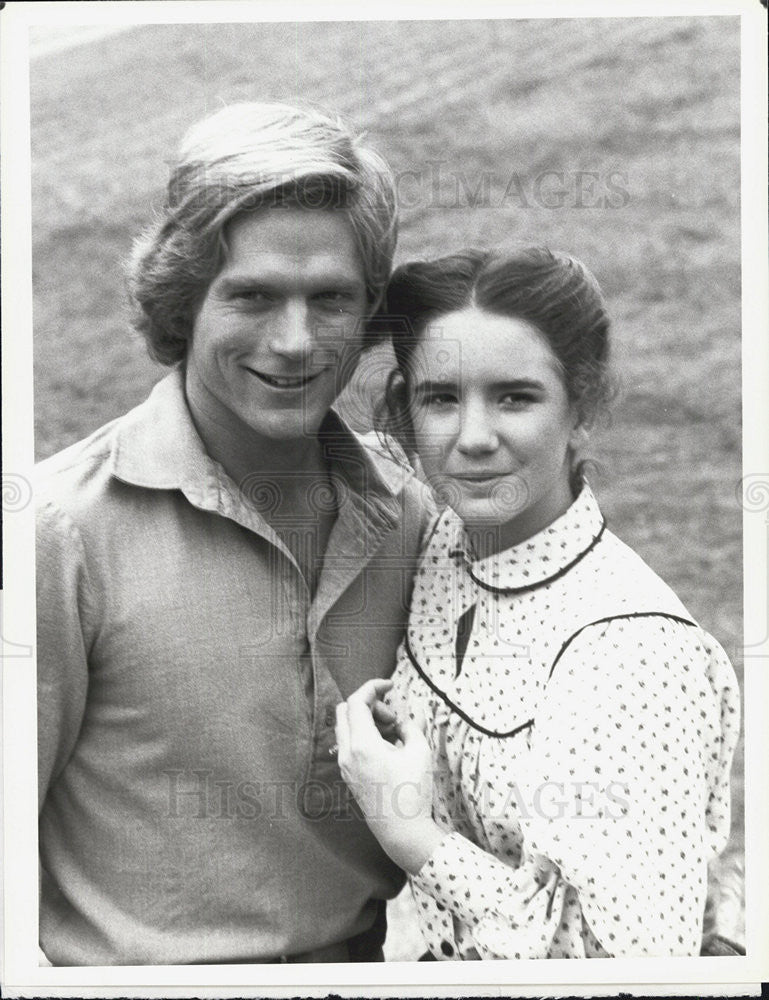 1980 Press Photo Dean Butler & Melissa Gilbert in "Little House on the Prairie." - Historic Images