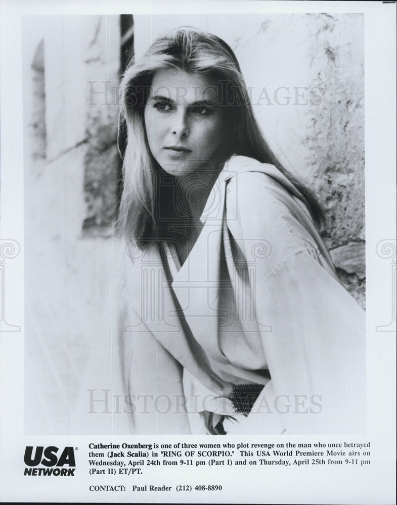 Press Photo Catherine Oxenberg, Ring of Scorpio - Historic Images