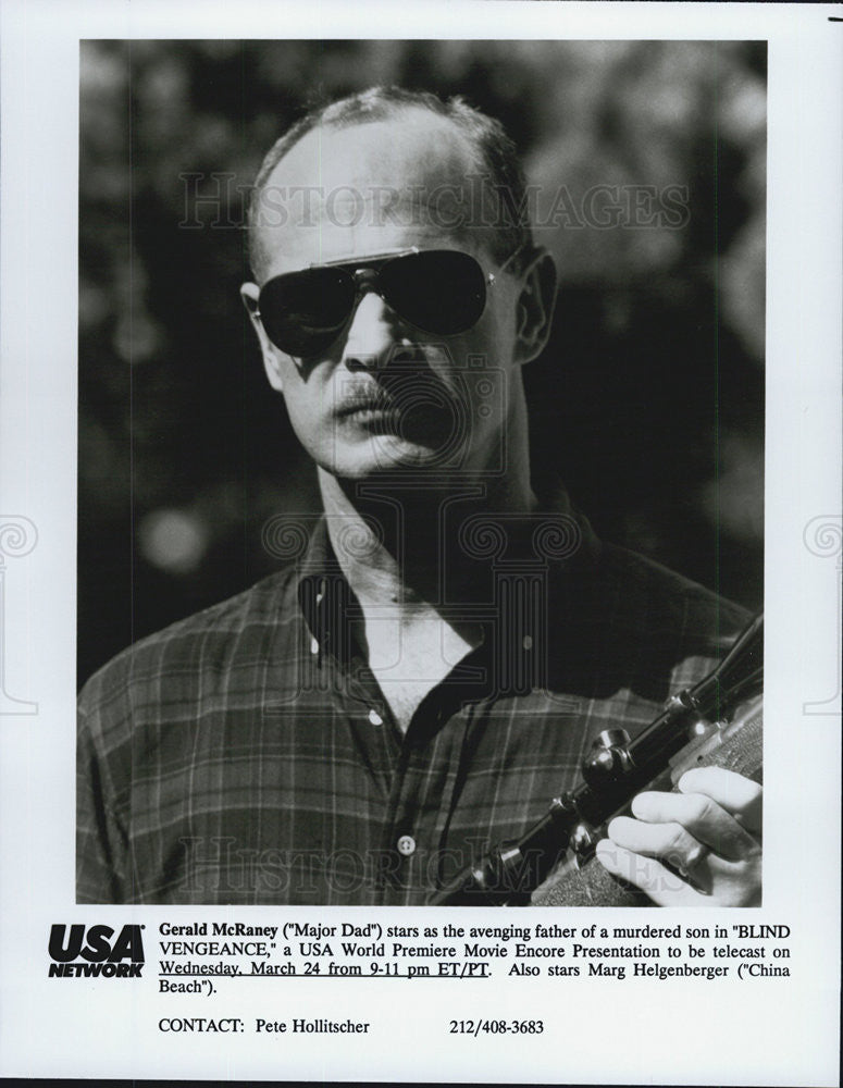 Press Photo Gerald McRaney, Blind Vengeance - Historic Images