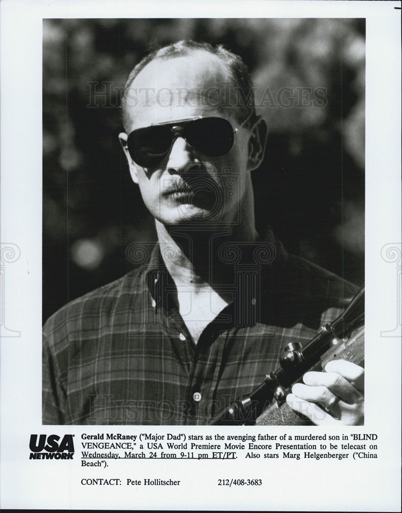 Press Photo Gerald McRaney, Blind Vengeance - Historic Images