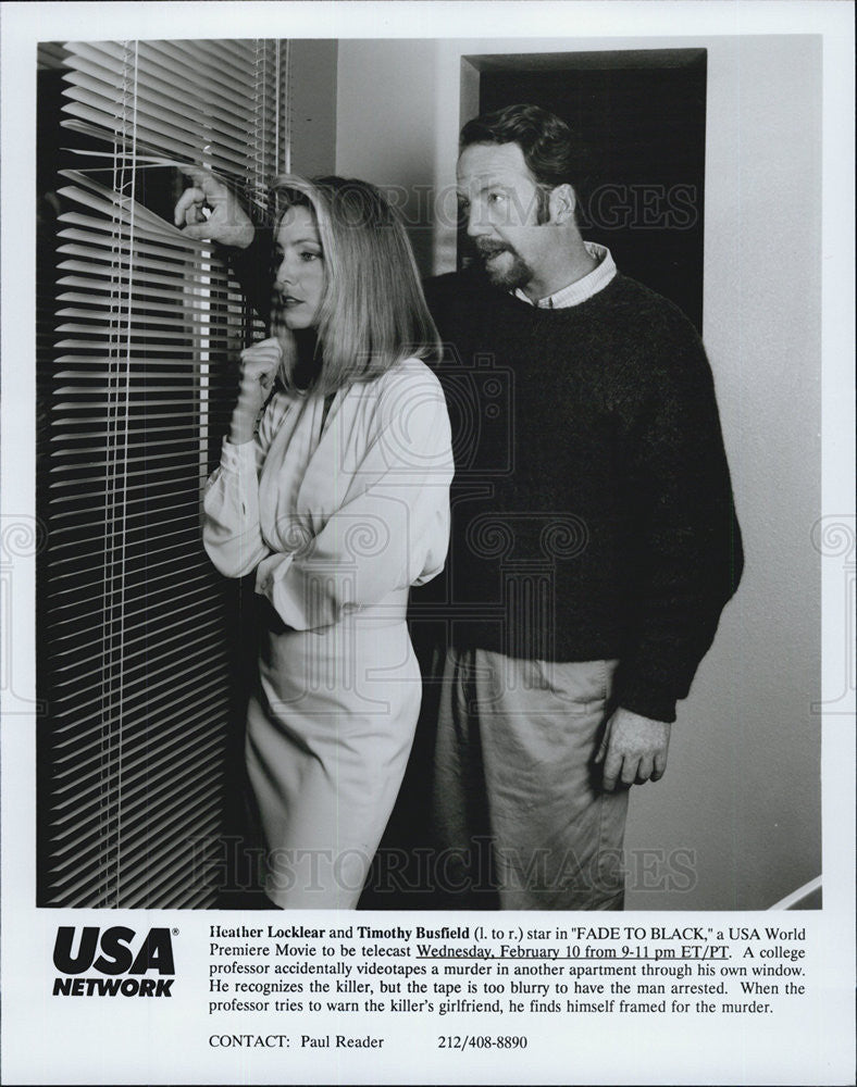 Press Photo Timothy Busfield and Heather Locklear in &quot;Fade to Black - Historic Images