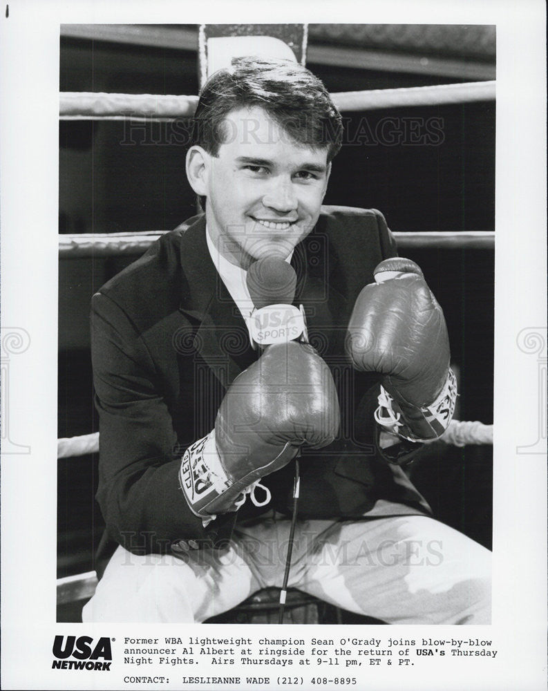 Press Photo WBA Lightweight Champion Sean O&#39;Grady - Historic Images