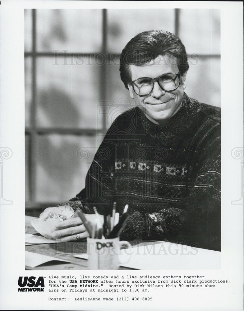 Press Photo Dick Wilson, USA's Camp Midnight - Historic Images