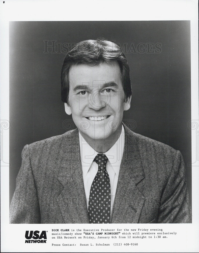 Press Photo Dick Clark,producer of &quot;USAs Camp Midnite&quot; - Historic Images