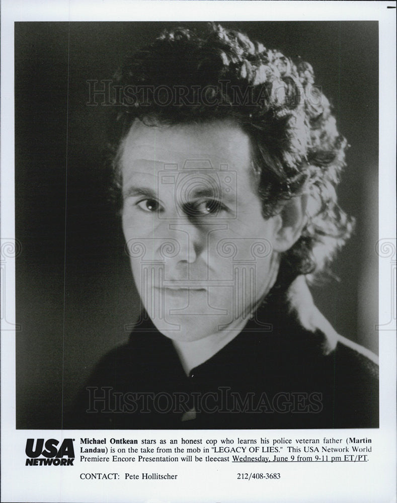 1992 Press Photo Michael Ontkean on "Legacy of Lies" - Historic Images