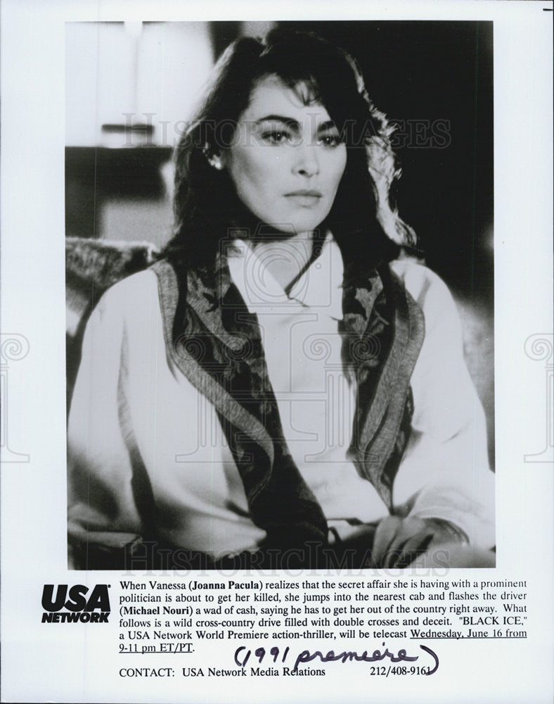 1994 Press Photo Joanna Pacula in &quot;Black Ice&quot; - Historic Images