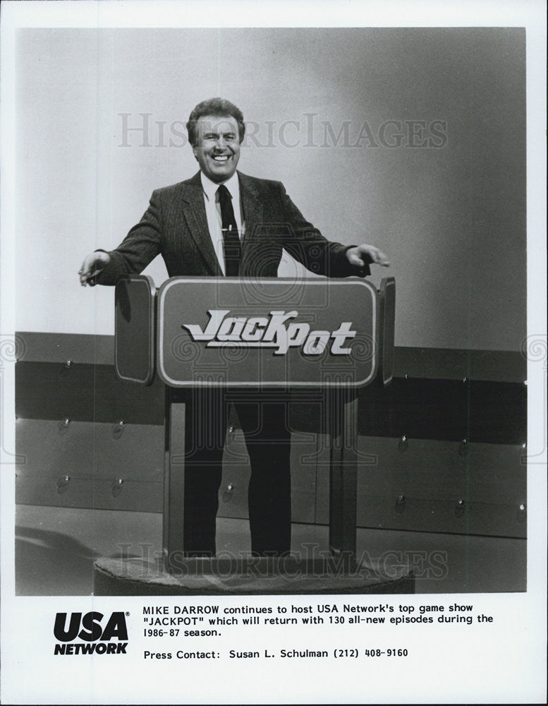 1974 Press Photo Mike Darrow hosts &quot;Jackpot&quot; gameshow - Historic Images