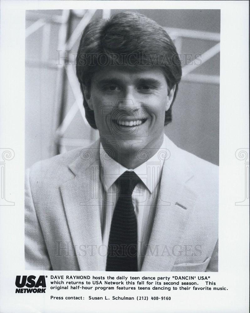 Press Photo Dave Reynolds, Host, Dancin USA - Historic Images