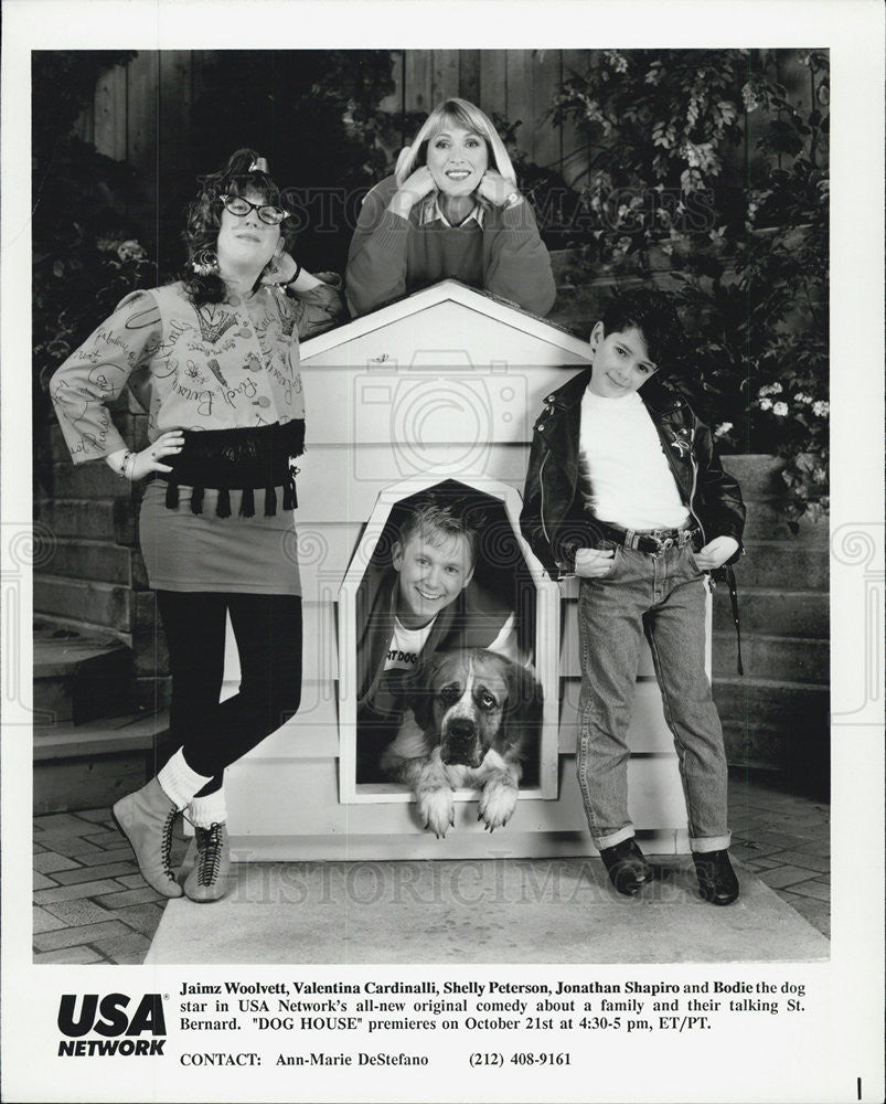 1990 Press Photo Jaimz Woolvett, Valentina Cardinalli, Shelly Peterson &amp; - Historic Images