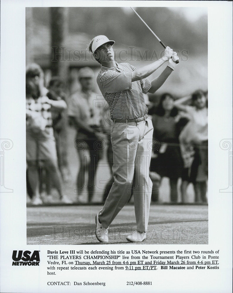 1992 Press Photo Davis Love III, &quot;The Players Championship.&quot; - Historic Images