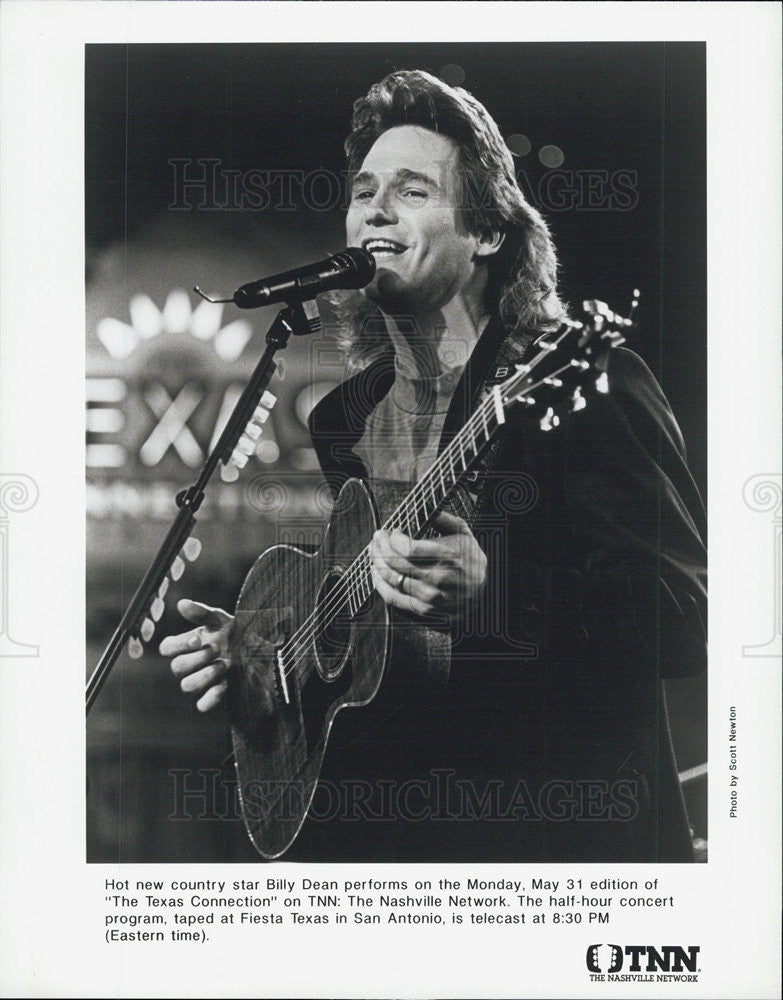 Press Photo Musician Billy Dean - Historic Images