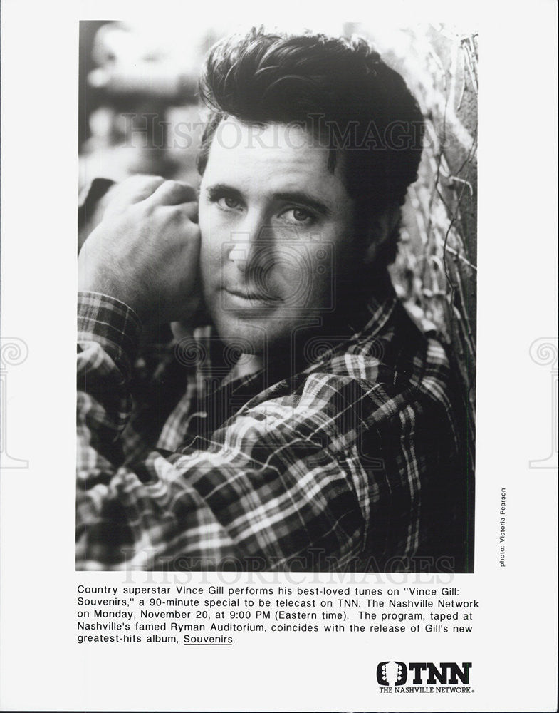 Press Photo Singer Vince Gill - Historic Images