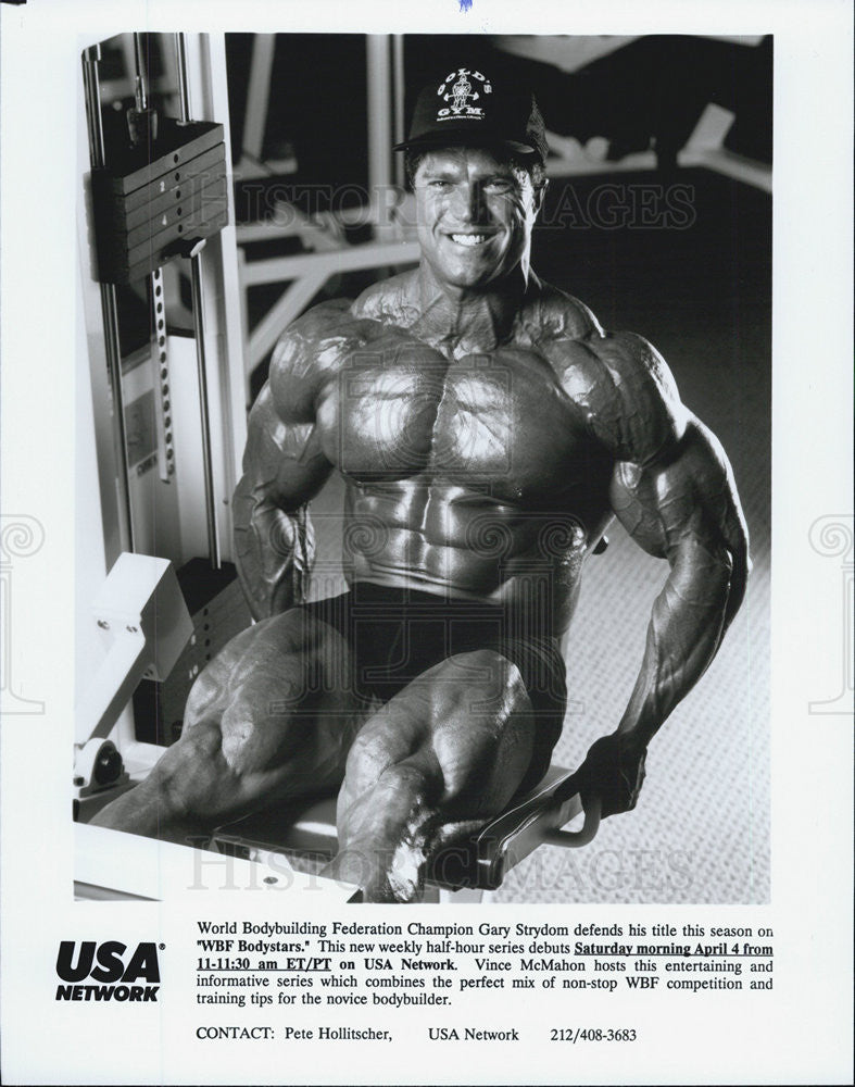 1992 Press Photo "WBF Bodystars." on USA. Gary Strydom. - Historic Images