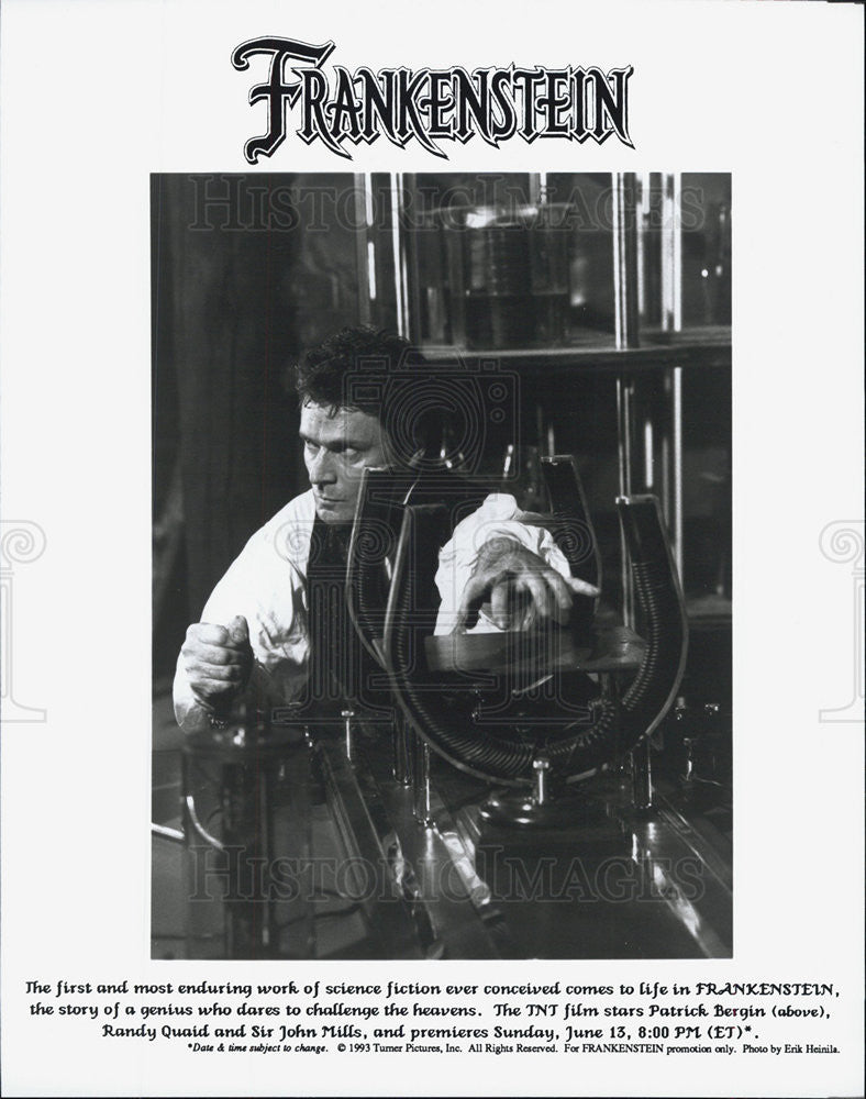1993 Press Photo Patrick Bergin, Frankenstein - Historic Images