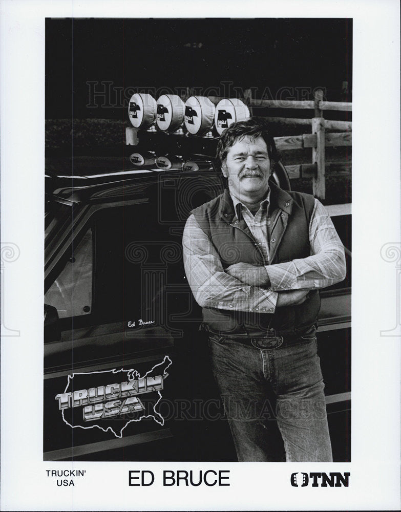 Press Photo TNN Ed Bruce Truckin Usa Musician artist singer - Historic Images