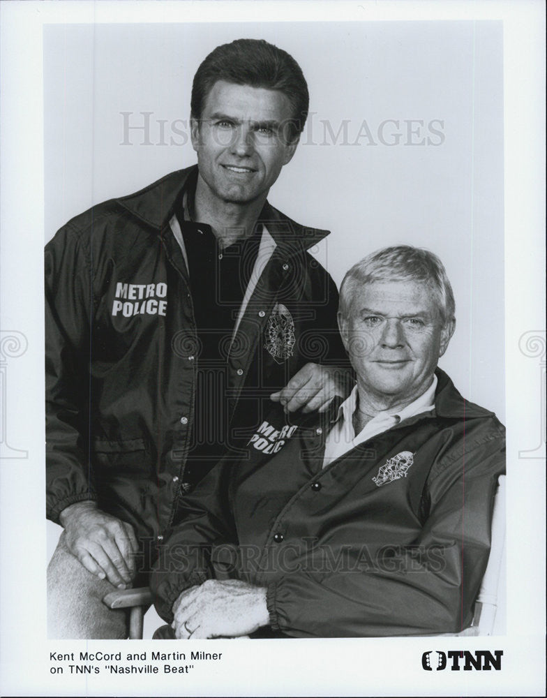 Press Photo Kent McCord, Martin Milner, Nashville Beat - Historic Images